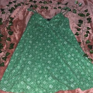 Forever 21 green floral mini dress